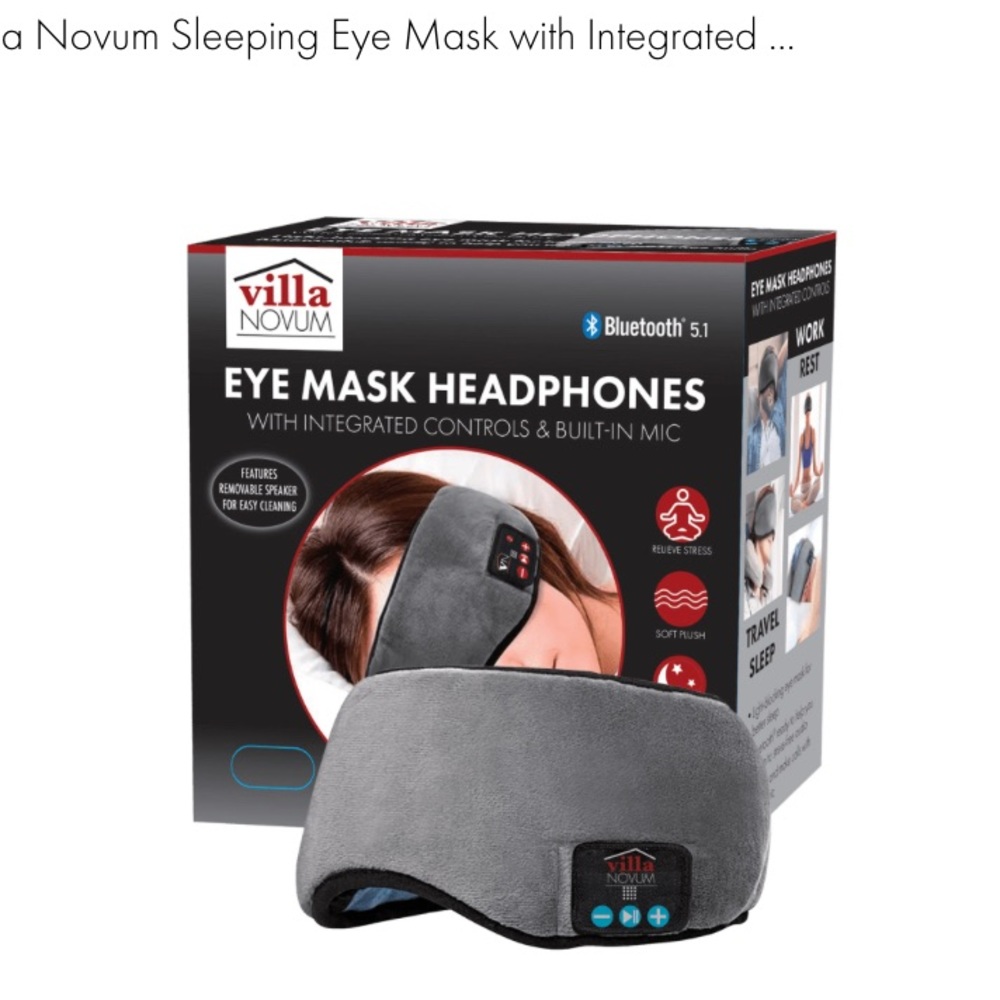 NIB-Blue Tooth-eye mask headphones